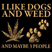 I Like Dogs And Weed And Maybe 3 People 420 Day Cannabis 16 in Basic Backpack