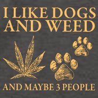 I Like Dogs And Weed And Maybe 3 People 420 Day Cannabis Vector Backpack