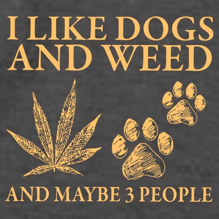 I Like Dogs And Weed And Maybe 3 People 420 Day Cannabis Vector Backpack