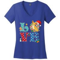 I Love Dog Chihuahua Christmas Gift Women's V-Neck T-Shirt