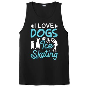 I Love Dogs And Ice Skating PosiCharge Competitor Tank