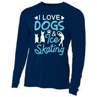 I Love Dogs And Ice Skating Cooling Performance Long Sleeve Crew