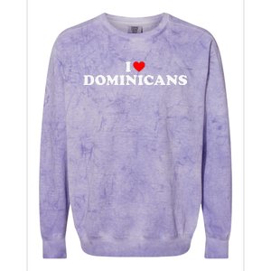 I Love Dominicans Colorblast Crewneck Sweatshirt