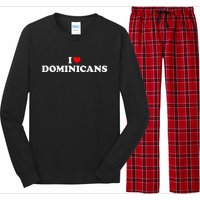 I Love Dominicans Long Sleeve Pajama Set