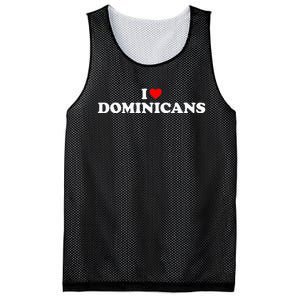 I Love Dominicans Mesh Reversible Basketball Jersey Tank