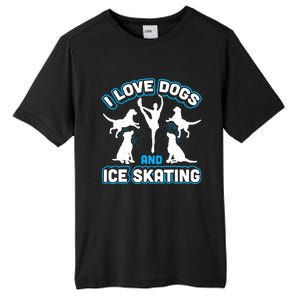 I Love Dogs And Ice Skating Tall Fusion ChromaSoft Performance T-Shirt