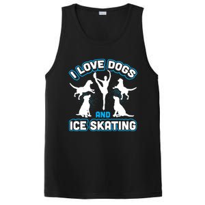 I Love Dogs And Ice Skating PosiCharge Competitor Tank