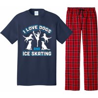 I Love Dogs And Ice Skating Pajama Set