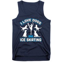 I Love Dogs And Ice Skating Tank Top