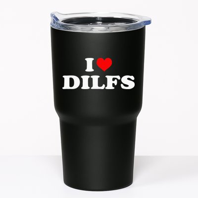 I Love DILFs I heart DILFs Red Heart Cool Tumbler