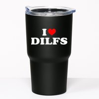 I Love DILFs I heart DILFs Red Heart Cool Tumbler