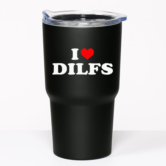 I Love DILFs I heart DILFs Red Heart Cool Tumbler