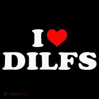 I Love DILFs I heart DILFs Red Heart Cool Cooling Performance Long Sleeve Crew