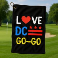 I Love D.C Go Go Golf Towel