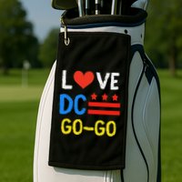 I Love D.C Go Go Golf Towel