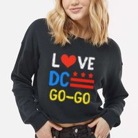 I Love D.C Go Go Cropped Pullover Crew