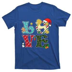 I Love Dog Poodle Christmas Gift T-Shirt