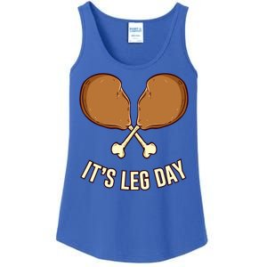 Its Leg Day Thanksgiving Gift Ladies Essential Tank