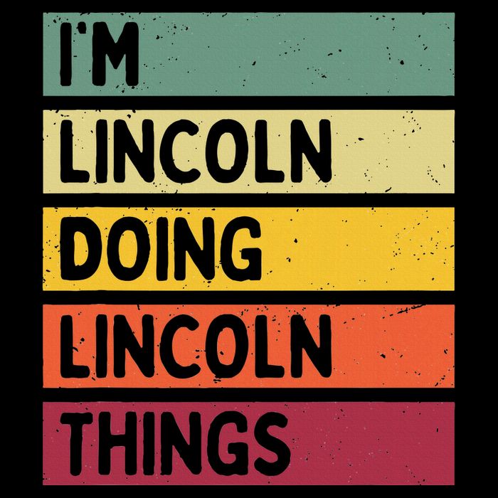 IM Lincoln Doing Lincoln Things Funny Personalized Quote 16 in Basic Backpack
