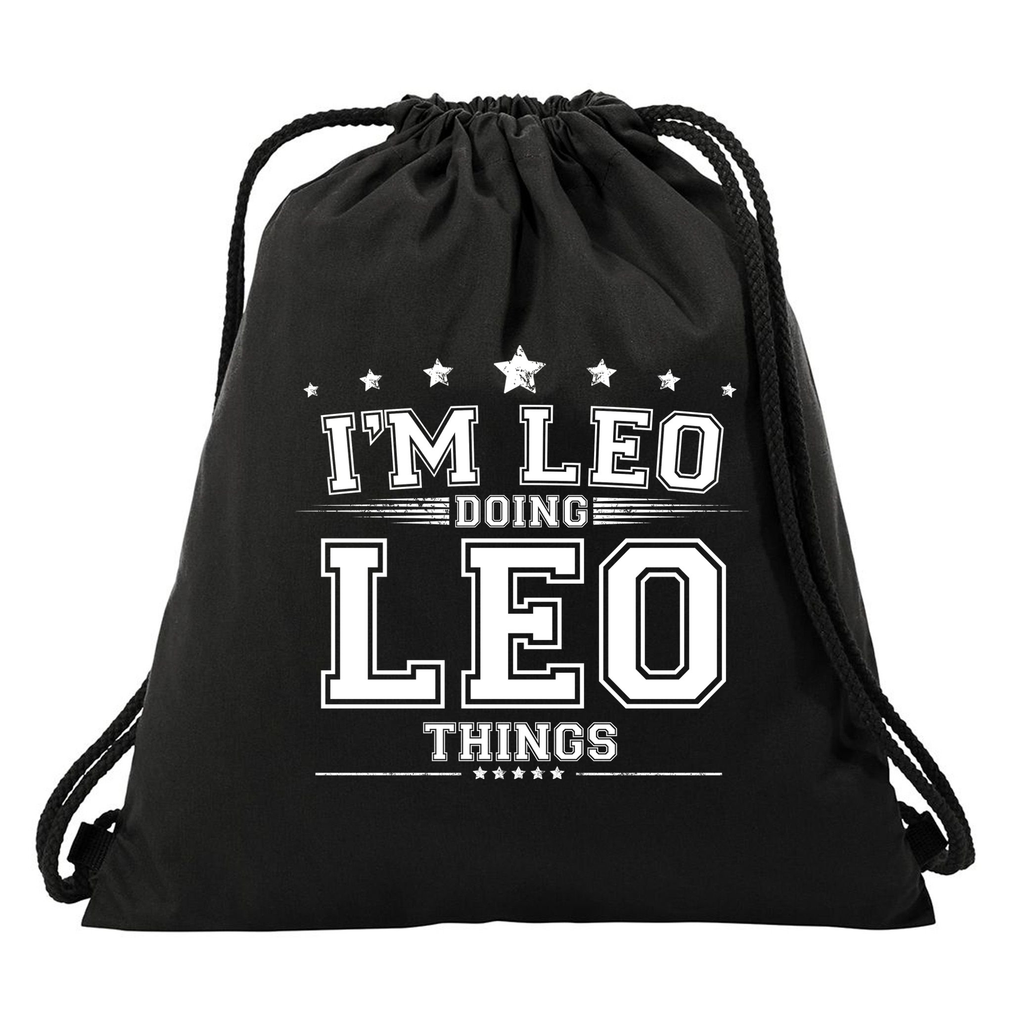 Im Leo Doing Leo Things Drawstring Bag