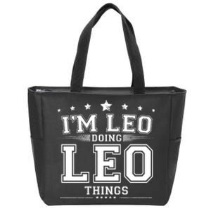 Im Leo Doing Leo Things Zip Tote Bag