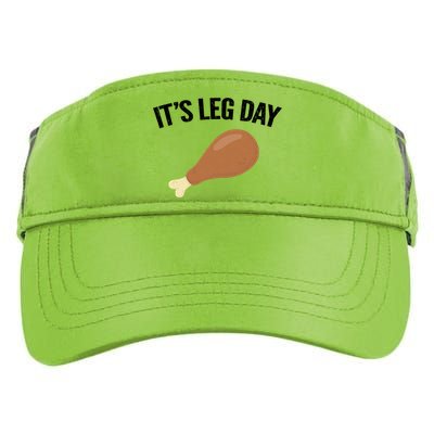 It's Leg Day Hilarious Thanksgiving Turkey Leg Fitness Gift Cute Gift Adult Drive Performance Visor