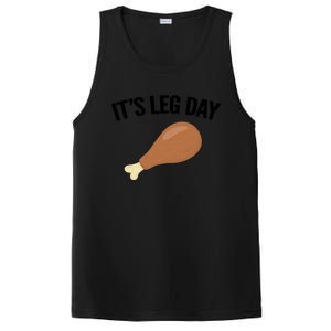 It's Leg Day Hilarious Thanksgiving Turkey Leg Fitness Gift Cute Gift PosiCharge Competitor Tank