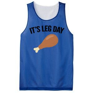 It's Leg Day Hilarious Thanksgiving Turkey Leg Fitness Gift Cute Gift Mesh Reversible Basketball Jersey Tank