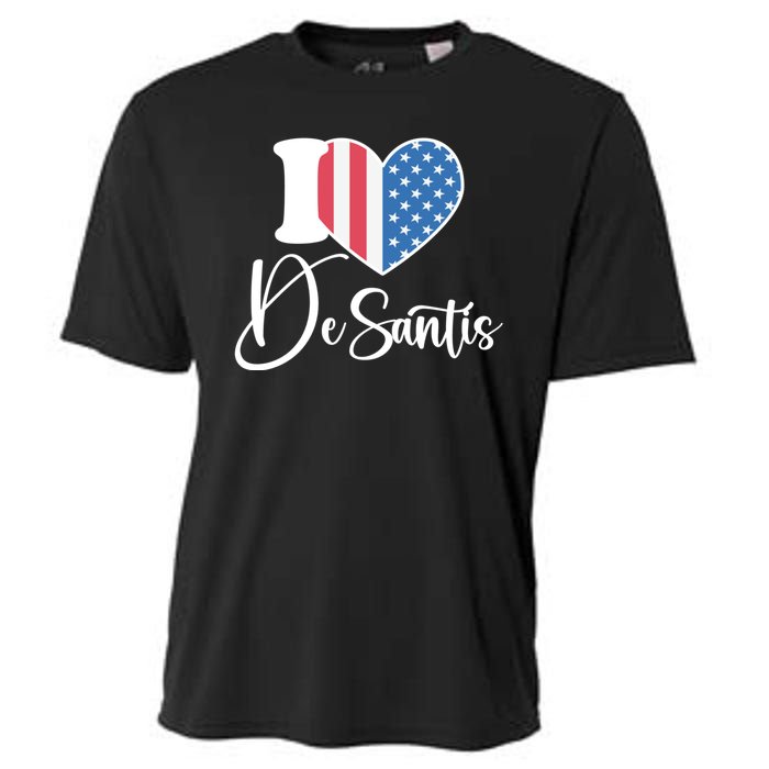 I Love DeSantis American Heart Flag Cooling Performance Crew T-Shirt