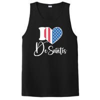 I Love DeSantis American Heart Flag PosiCharge Competitor Tank