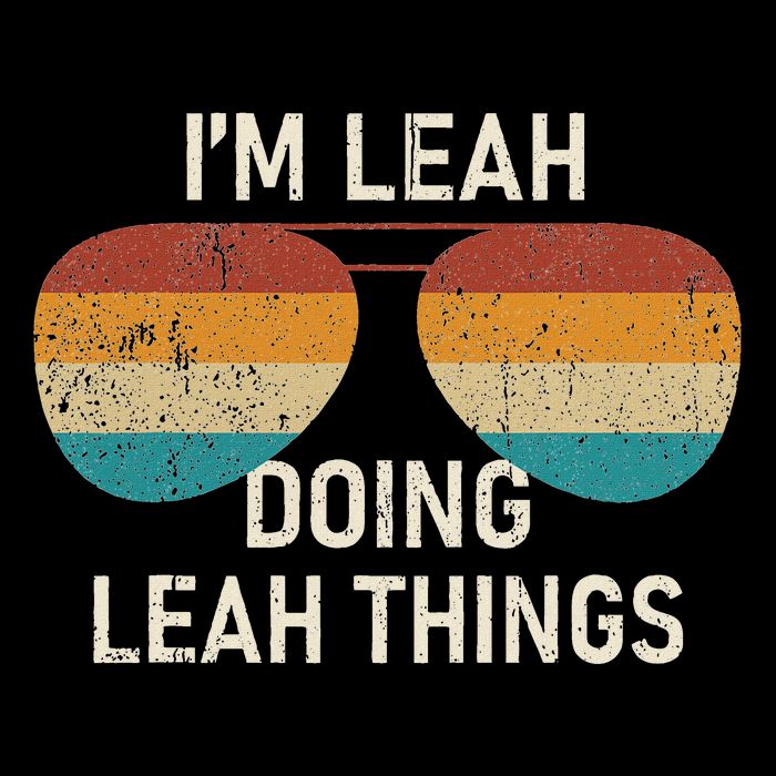 I'm Leah Doing Leah Things Retro Sunglass Personalized 16 in Basic Backpack