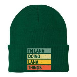 IM Lana Doing Lana Things Funny Personalized Quote Knit Cap Winter Beanie