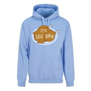 Its Leg Day For Fitness Enthusiasts On Thanksgiving Gift Unisex Surf Hoodie