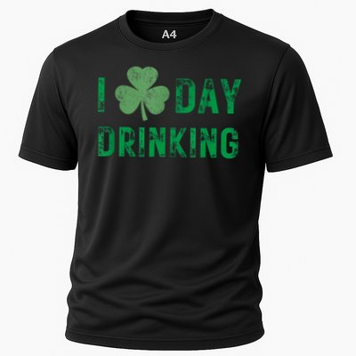 I Love Day Drinking Shamrock Heart Love St Paddy's Day Performance Shirt