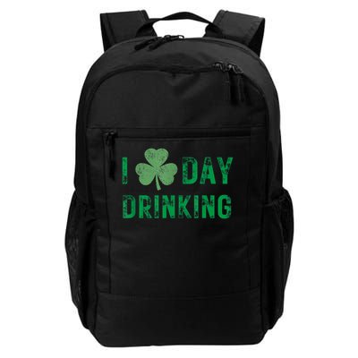 I Love Day Drinking Shamrock Heart Love St Paddy's Day Backpack