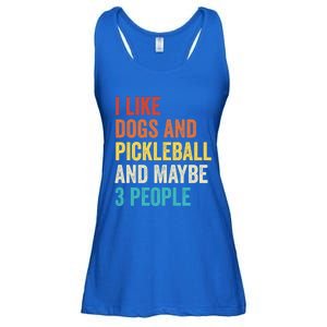 I Like Dogs And Pickleball And Maybe 3 People Pickleball Gift Ladies Essential Flowy Tank