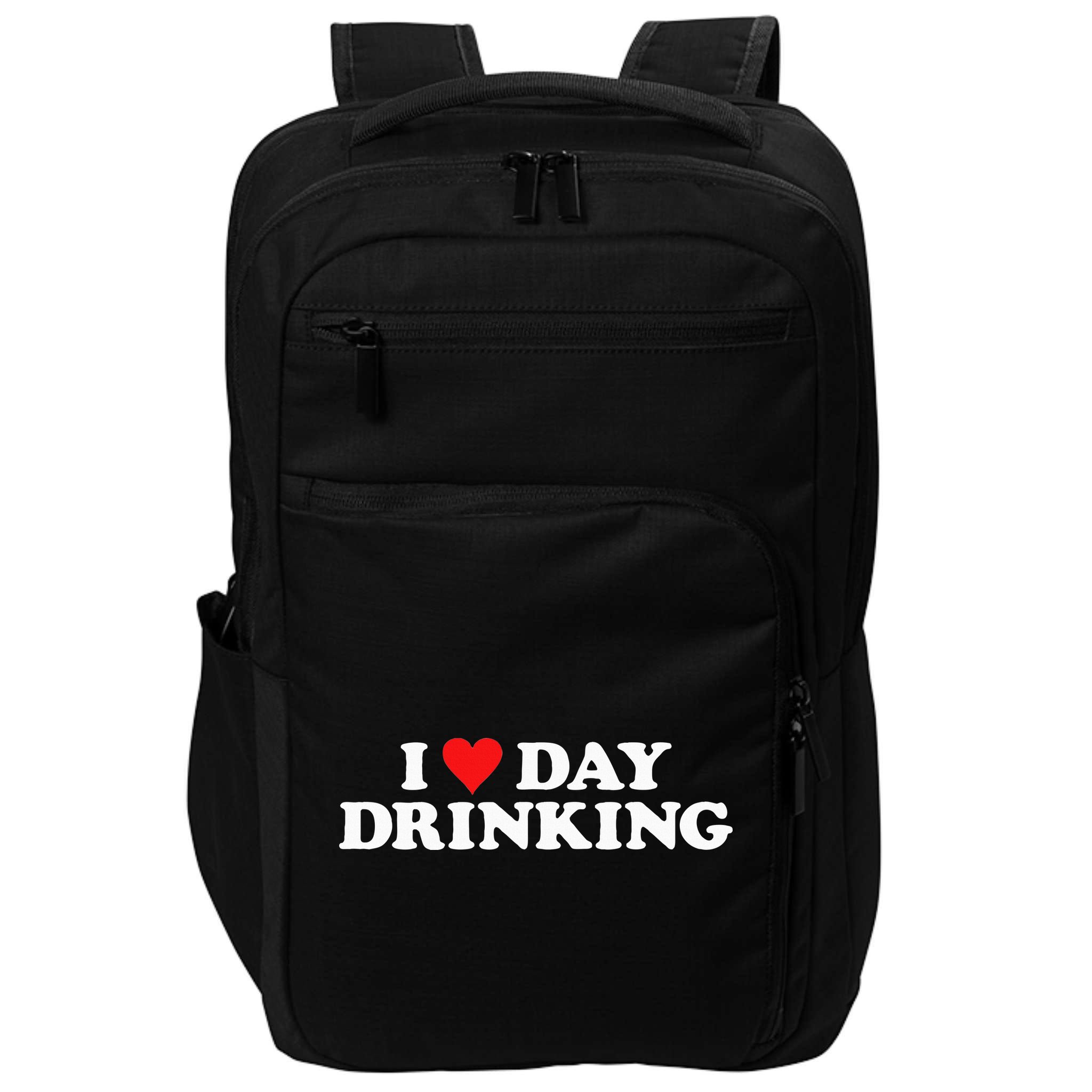 I Love Day Drinking Heart Impact Tech Backpack