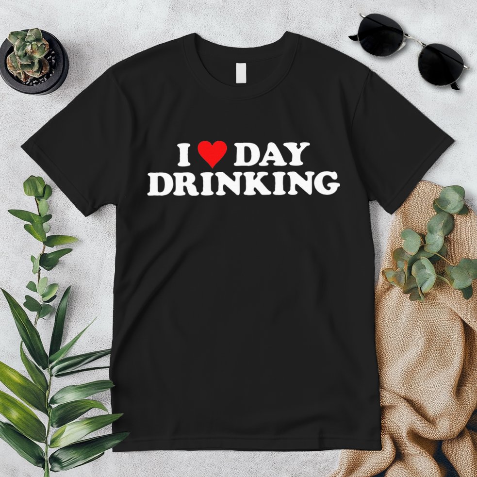 I Love Day Drinking Heart Premium T-Shirt