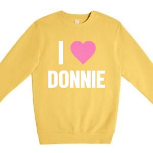 I Love Donnie Heart Premium Crewneck Sweatshirt