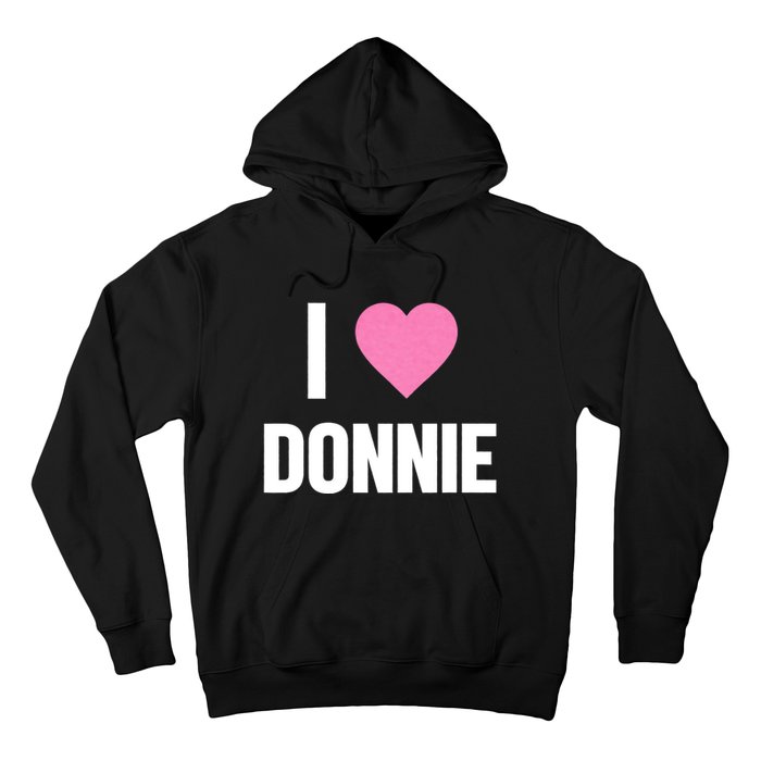 I Love Donnie Heart Hoodie