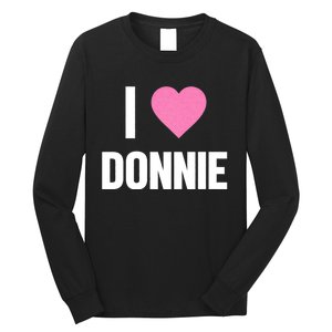 I Love Donnie Heart Long Sleeve Shirt