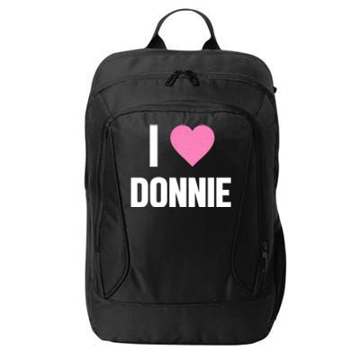 I Love Donnie Heart City Backpack