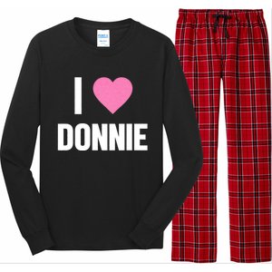 I Love Donnie Heart Long Sleeve Pajama Set