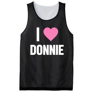 I Love Donnie Heart Mesh Reversible Basketball Jersey Tank