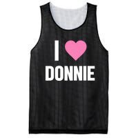 I Love Donnie Heart Mesh Reversible Basketball Jersey Tank