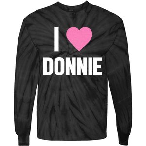 I Love Donnie Heart Tie-Dye Long Sleeve Shirt