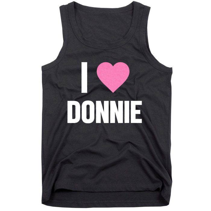 I Love Donnie Heart Tank Top