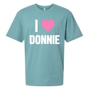 I Love Donnie Heart Sueded Cloud Jersey T-Shirt