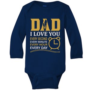 I Love Dad Great Gift Baby Long Sleeve Bodysuit