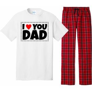 I Love Dad I Heart Dad Father's Gift Pajama Set